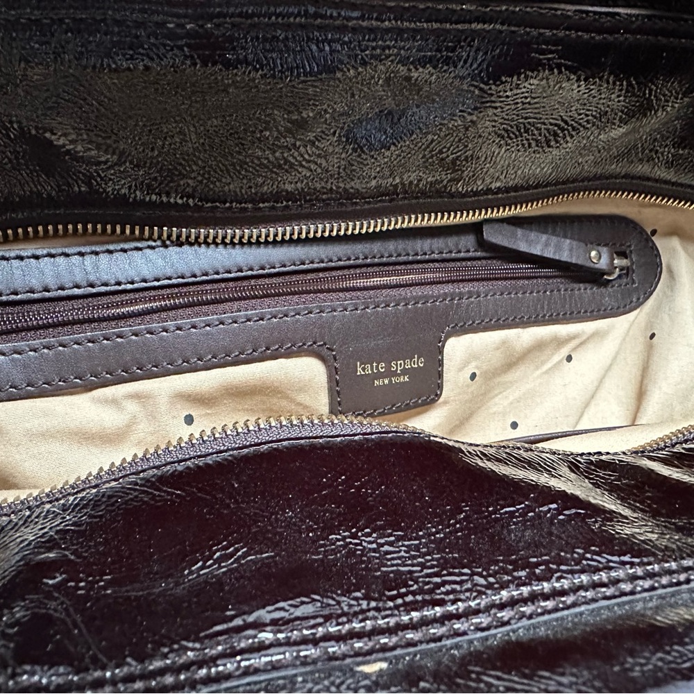 Kate Spade Vintage Black Patent Leather Fulham Tote - Picture 5 of 10